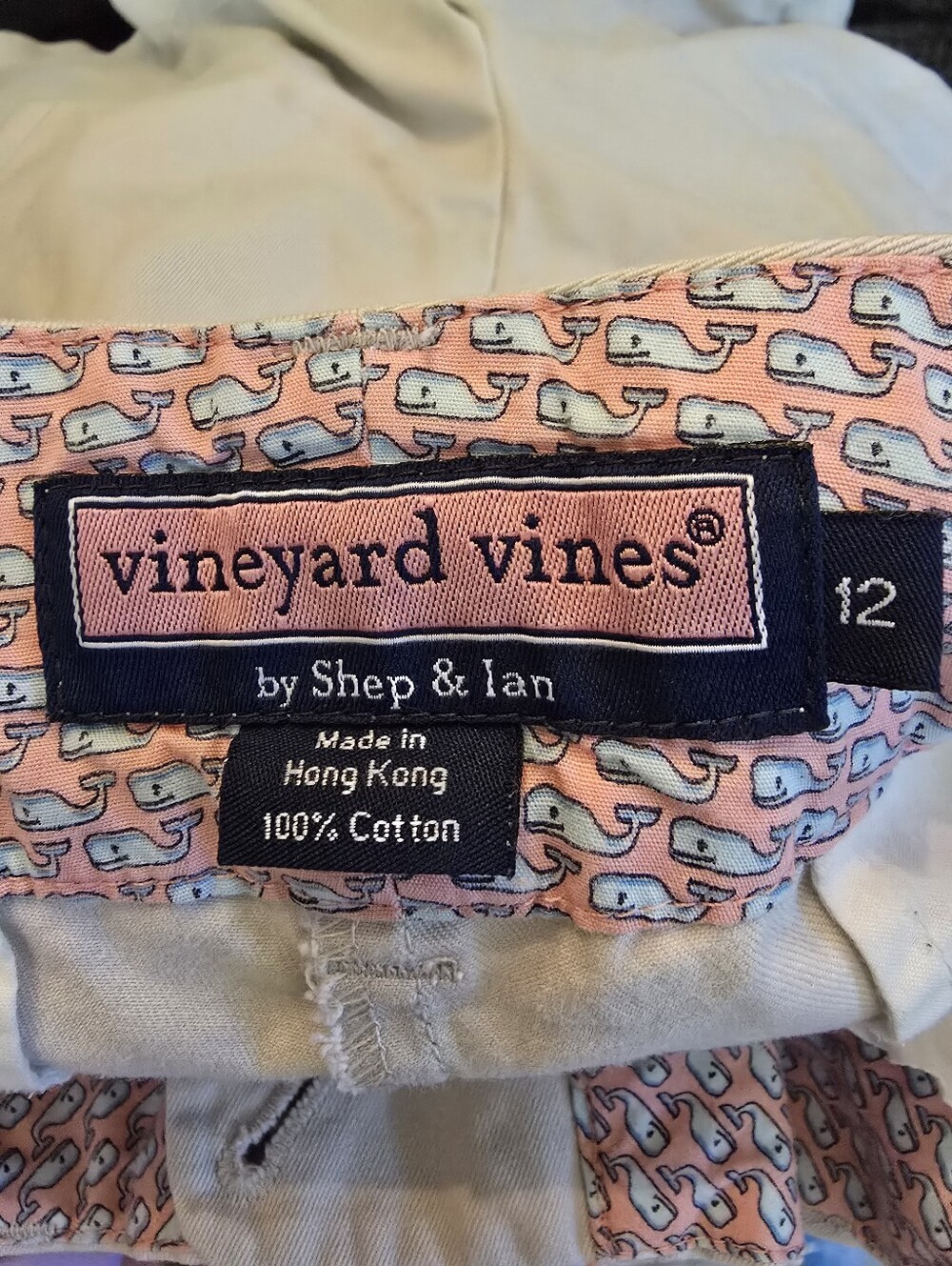 Vineyard Vines Women's Khaki Cotton Everyday Casual Shorts Size 12 Preppy - Picture 7 of 8
